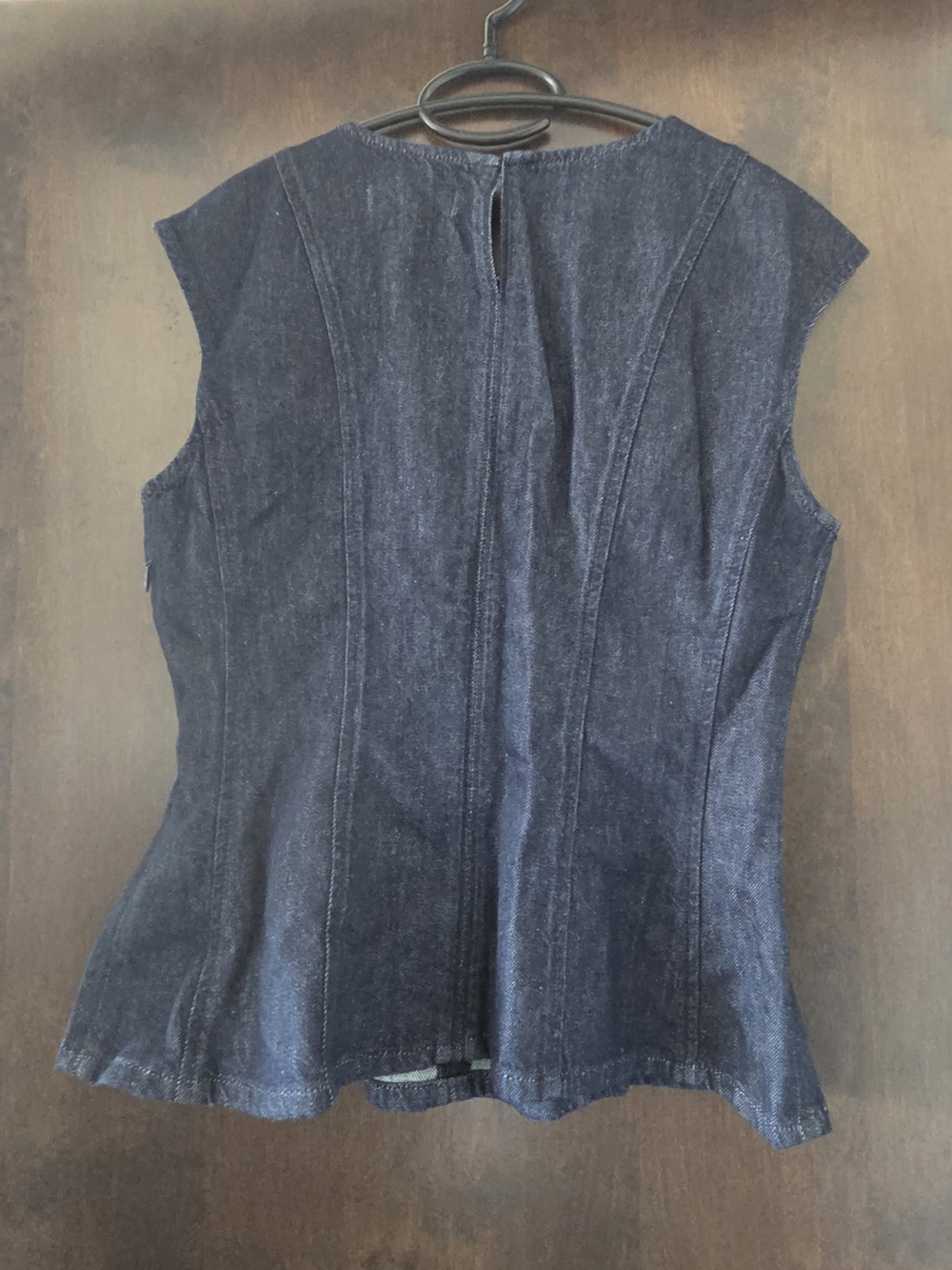Madewell Dark Indigo Scoop Neck Denim Tank - Picture 8 of 10